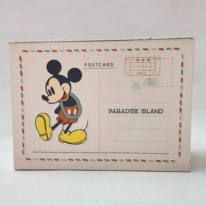 RARE ZARA Home Kids x Disney Mickey Mouse Post Card Box METAL Flip Top Envelope